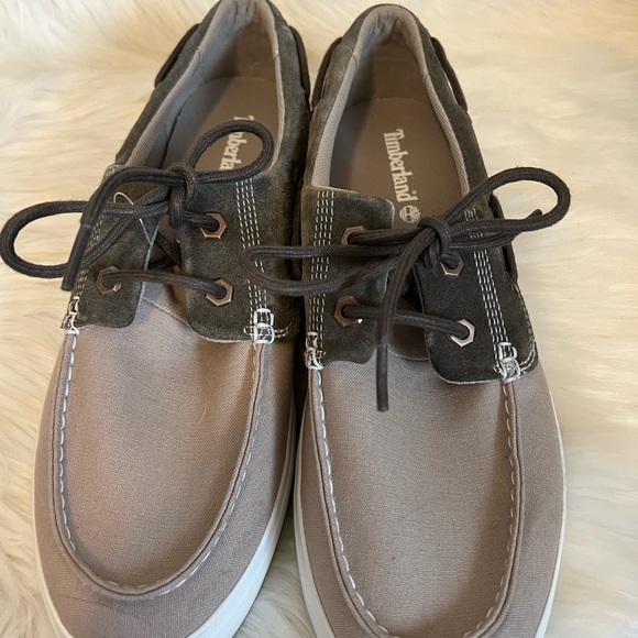 Timberland Canvas Boat Shoes Size 10 New! - Picture 5 of 6